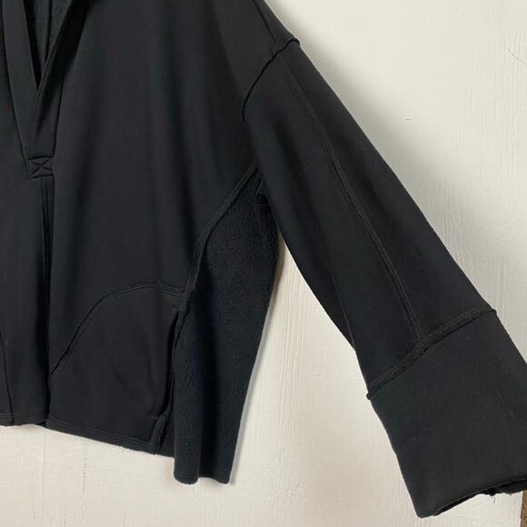 Free People Black Oversized Sweatshirt - Picture 6 of 10